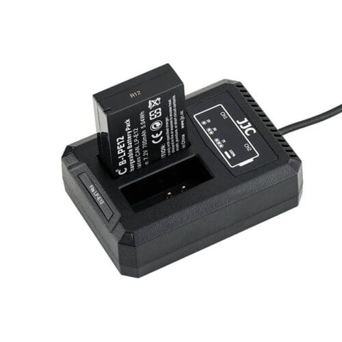 شارژر دوقلو USB باتری دوربین کنون جی جی سی مدل DCH-LPE12 - Image 7