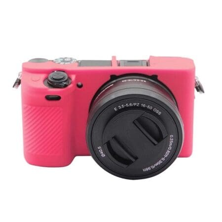 کاور سیلیکونی دوربین پولوز مدل سونی A6400 Rose Red