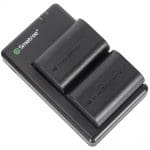 کیت شارژر دوقلو USB و باتری دوربین کنون اسماتری مدل LP-E6