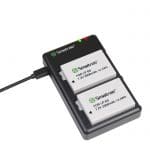 کیت شارژر دوقلو USB و باتری دوربین کنون اسماتری مدل LP-E8