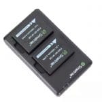 کیت شارژر دوقلو USB و باتری دوربین فوجی فیلم اسماتری مدل NP-W126