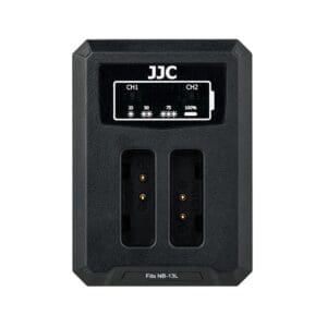 شارژر دوقلو USB باتری دوربین کنون جی جی سی مدل DCH-NB13L