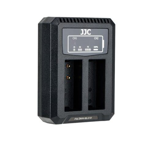 شارژر دوقلو USB باتری دوربین های لایکا و پاناسونیک جی جی سی مدل DCH-BLG10 - Image 3