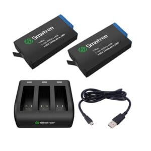 کیت شارژر دوقلو USB و باتری دوربین کنون اسماتری مدل LP-E17
