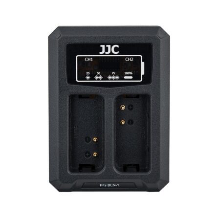 شارژر دوقلو USB باتری دوربین اولیمپوس جی جی سی مدل DCH-BLN1