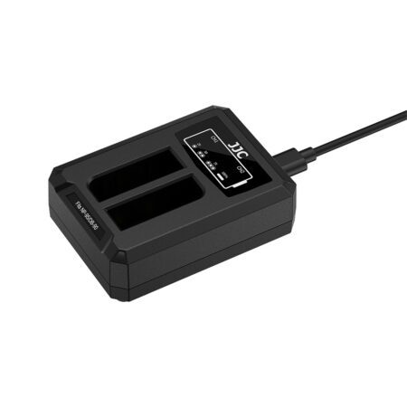 شارژر دوقلو تایپ سی باتری دوربین فوجی فیلم جی جی سی مدل DCH-95TC - Image 10