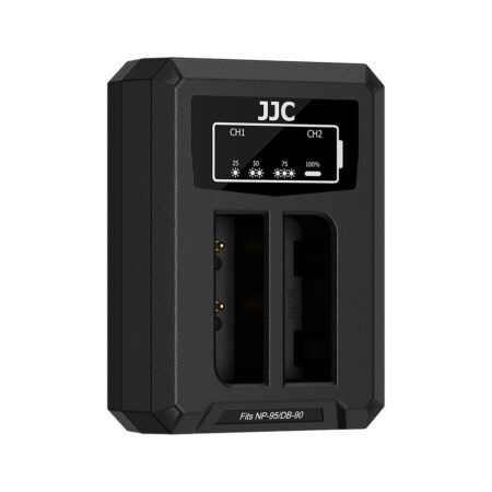 شارژر دوقلو تایپ سی باتری دوربین فوجی فیلم جی جی سی مدل DCH-95TC - Image 11
