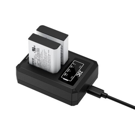شارژر دوقلو تایپ سی باتری دوربین فوجی فیلم جی جی سی مدل DCH-95TC - Image 12