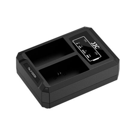 شارژر دوقلو تایپ سی باتری دوربین کنون جی جی سی مدل DCH-E6TC - Image 6