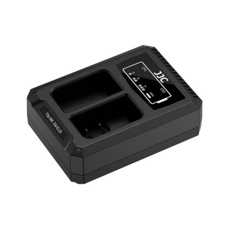 شارژر دوقلو تایپ سی باتری نیکون جی جی سی مدل DCH-EL25TC - Image 3