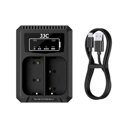 شارژر دوقلو USB باتری دوربین اولیمپوس جی جی سی مدل DCH-BLX1TC - Image 7