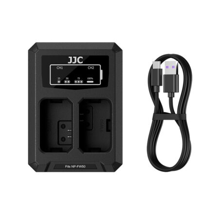 شارژر دوقلو USB باتری دوربین سونی جی جی سی مدل DCH-FW50TC - Image 9