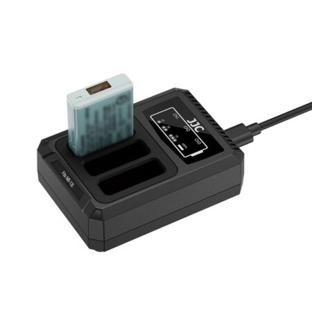 شارژر دوقلو تایپ سی باتری دوربین کنون جی جی سی مدل DCH-NB13LTC - Image 11