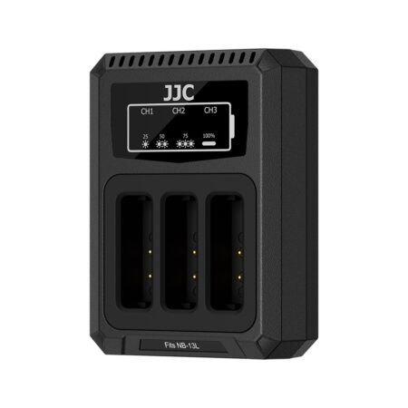 شارژر دوقلو تایپ سی باتری دوربین کنون جی جی سی مدل DCH-NB13LTC - Image 12