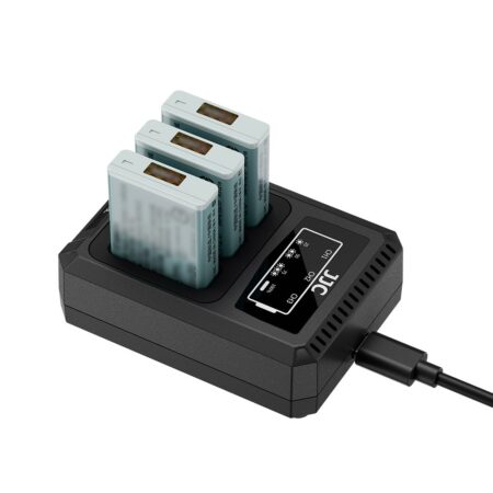 شارژر دوقلو تایپ سی باتری دوربین کنون جی جی سی مدل DCH-NB13LTC - Image 2