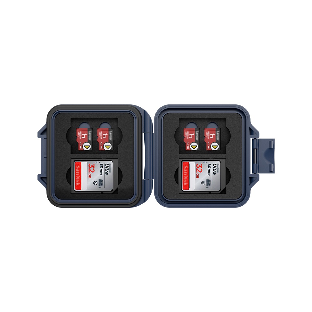 کیس محافظ کارت حافظه جی جی سی مدل MCR-ST12 BLUE (11) کیس محافظ کارت حافظه جی جی سی مدل MCR-ST12 BLUE - Image 1