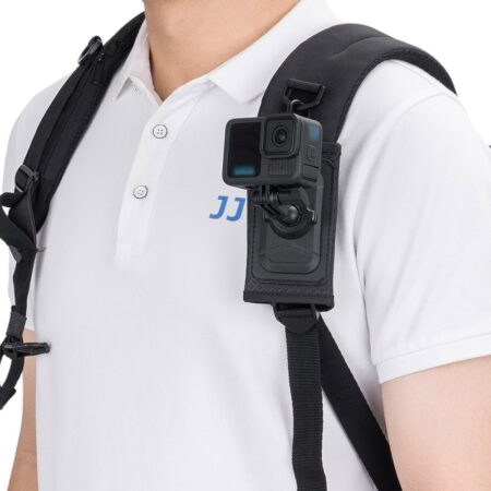 پایه نصب دوربین اکشن روی بند کوله‌ پشتی جی جی سی مدل SSCH-UN1 BLACK - Image 4