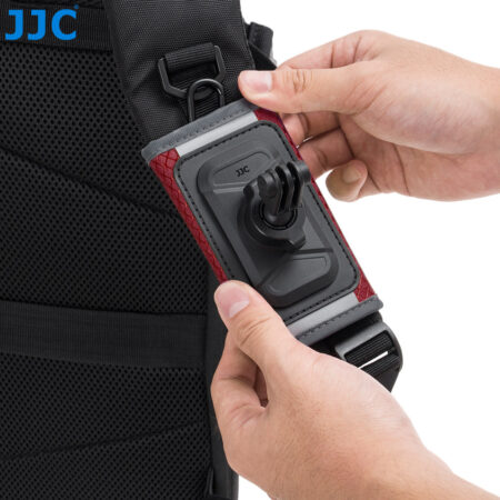 پایه نصب دوربین اکشن روی بند کوله‌ پشتی جی جی سی مدل SSCH-UN1 RED - Image 10